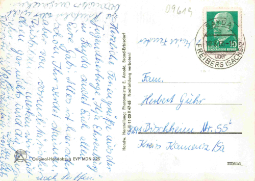Sayda Mortelgrund Jugendherberge Ilja Ehrenburg o 1963