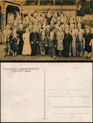 Schaefer's fairytale town Liliput Berlin dwarfs little people * ca. 1930