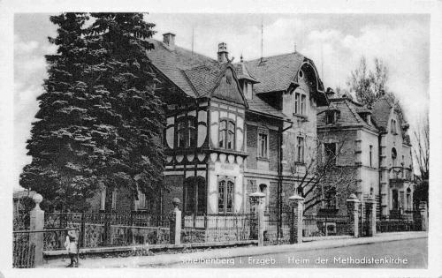 Scheibenberg Stadt Erzgebirge Heim der Methodistenkiche gebraucht 1961