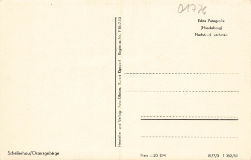01773 Schellerhau Erzgebirge * 1959