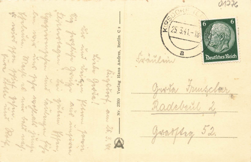 01773 Schellerhau Erzgebirge im Winter  o 1941