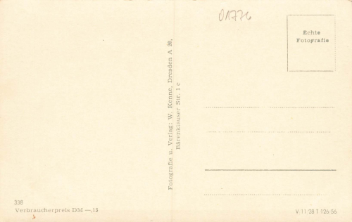 01773 Schellerhau Erzgebirge Fremdenheim "Rehn" * 1956
