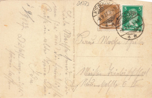 01773 Schellerhau Erzgebirge o 1927