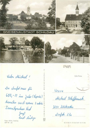 04889 Schildau Gneisenaustadt gebr. ca. 1971
