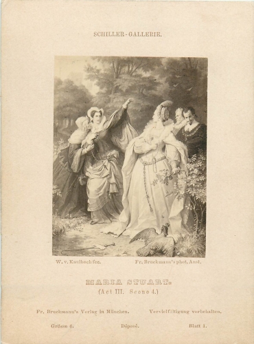 Schiller Galerie Maria Stuart (Act III, Scene 4) size 6 sheet 1