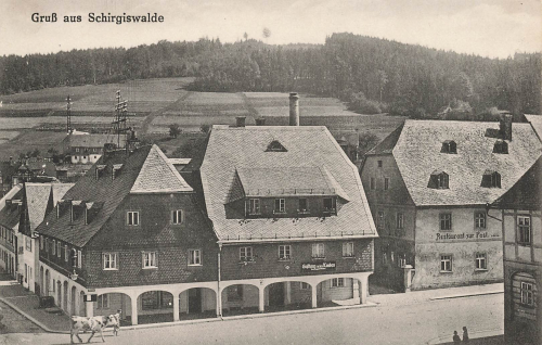 02681 Schirgiswalde Oberlausitz Gasthaus zu den Lauben * um 1920