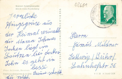 02681 Schirgiswalde Oberlausitz o 1963