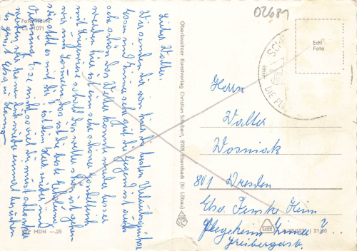 02681 Schirgiswalde Oberlausitz Spreebrücke o um 1960