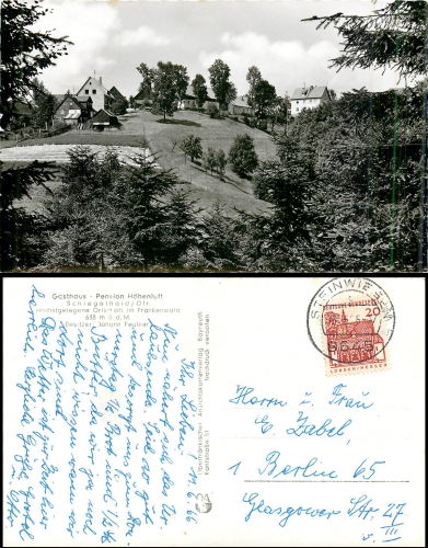 Schlegelhaid Oberfranken o 13.6.1966