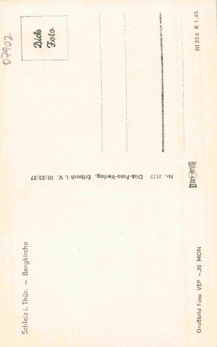 07907 Schleiz Bergkirche Orgel * 1965