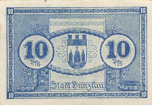Bunzlau Silesia emergency bank note Bolesławiec 1920