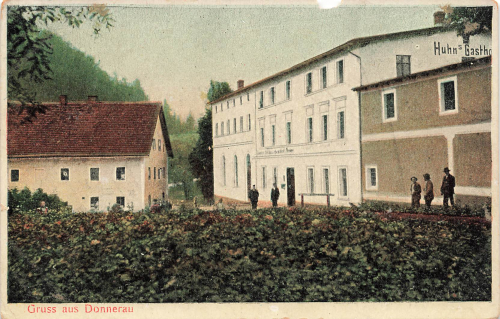 Donnerau Huhns Gasthof Schlesien Grzmiąca o 1914