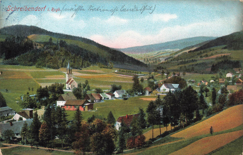 Schreibendorf Riesengebirge Schlesien Pisarzowice Kamienna Góra o 1909