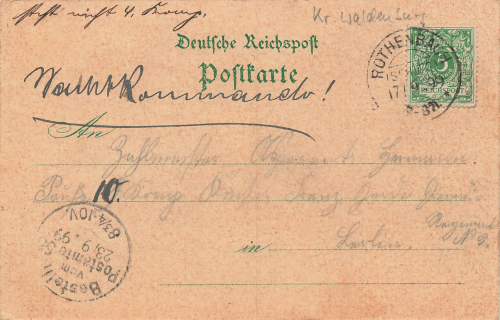 Rothenbach Silesia Litho Boguszów-Gorce o 1899