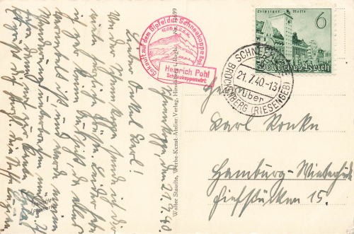 Schlesierhaus Riesenbaude Riesengebirge Schlesien o 1940