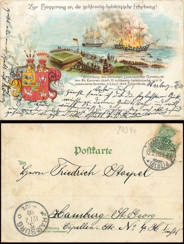 24340 Eckernfoerde Remembrance of the uprising o 12.2.1900