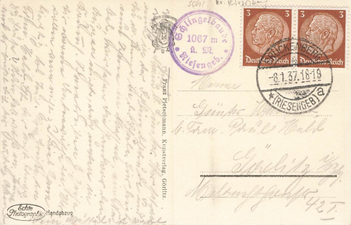 Schlingelbaude Riesengebirge Schlesien o 1937