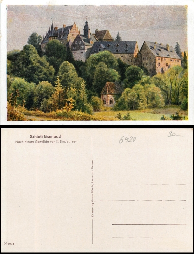 Lauterbach Castle Eisenbach Mandt-Verlag 0024 Sig.. Lindegreen * 1920