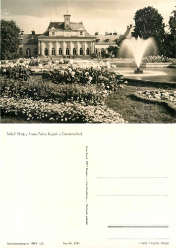 Pillnitz Dresden Schloss Neues Palais *1968 Hanich1242