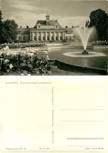 Pillnitz Dresden Schloss Neues Palais *1960 Hanich1243