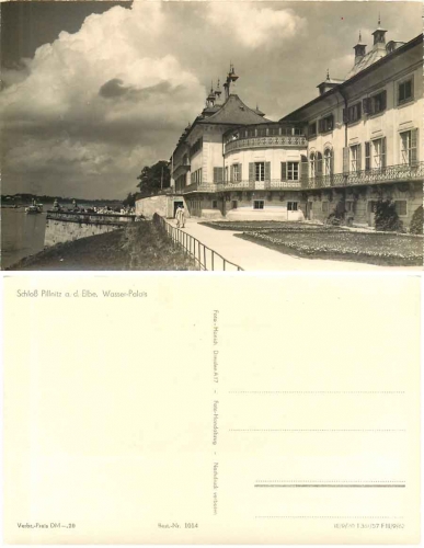 Pillnitz Dresden Schloss Wasser Palais *1957 Hanich1014
