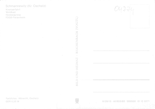 04774 Schmannewitz Mehrbildkarte * 1983
