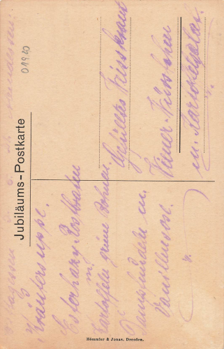 Schmeckwitz 100 Jahre Marienborn bei Kamenz Künstlerkarte Ziesche gebraucht 1919