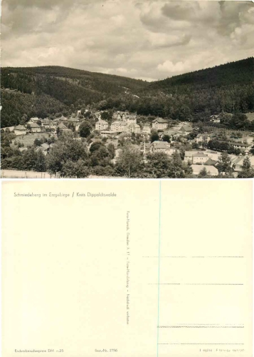 01762 Schmiedeberg Dippoldiswalde *1964 Hanich1796