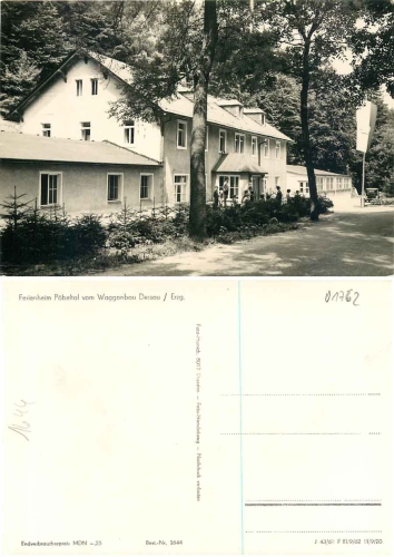 01762 Schmiedeberg Pobeltal Ferienheim Waggonbau Dessau *1968 Hanich1644
