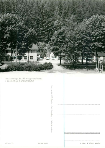 01762 Schmiedeberg Pobeltal Children's holiday camp Waggonbau Dessau * 1971 Hanich1643