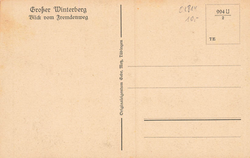 01814 Schmilka Hotel Großer Winterberg Sächsische Schweiz * um 1930