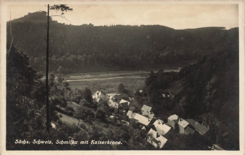01814 Schmilka Sächsische Schweiz mit Kaiserkrone * um 1930