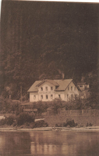 01814 Schmilka Saxon Switzerland Elbhotel Helvetia * around 1930