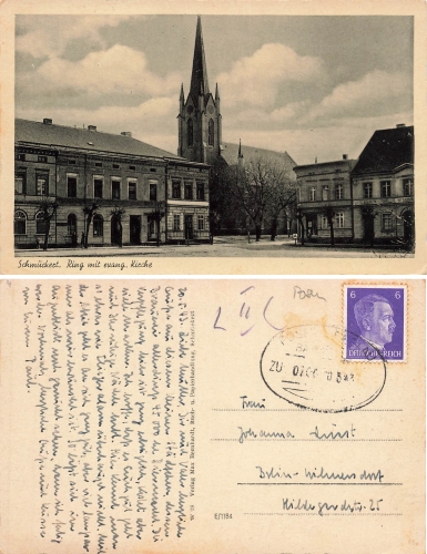 Schmueckert Posen Ring mit Kirche Bojanowo o 1943