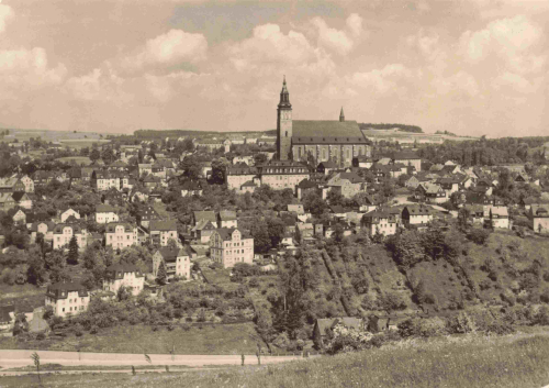 Schneeberg Erzgebirge Totalansicht * 1967