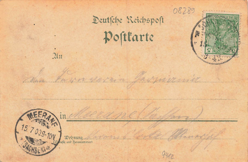 08289 Schneeberg Sachsen Litho Gymnasium Seminar o 1900