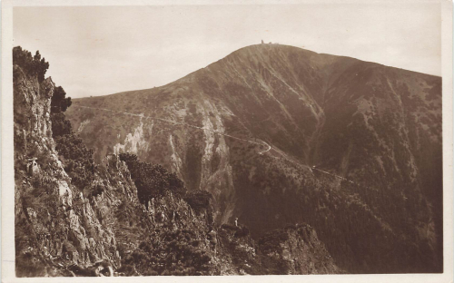 Schneekoppe Riesengebirge Schlesien Śnieżka * um 1930