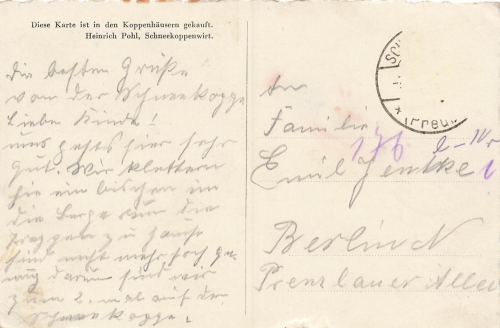 Schneekoppe Riesengebirge Schlesien Śnieżka o um 1920