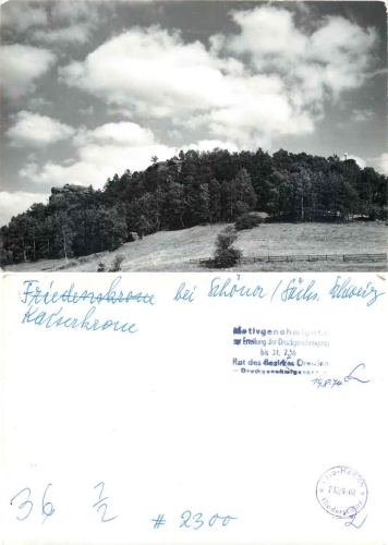 01814 Reinhardtsdorf Schöna Kaiserkrone Print template * 1974 2300 Hanich Verlag