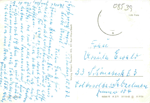 Schönberg am Kapellenberg Bad Brambach o 1972