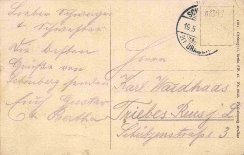 Schönberg am Kapellenberg Gasthof A. Schmidt o um 1910