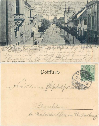 Schonebeck Elbe Breiter Weg o 12.3.1901