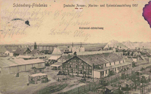 Schöneberg-Friedenau, Berlin: German Army, Navy, and Colonial Exhibition, 1907
