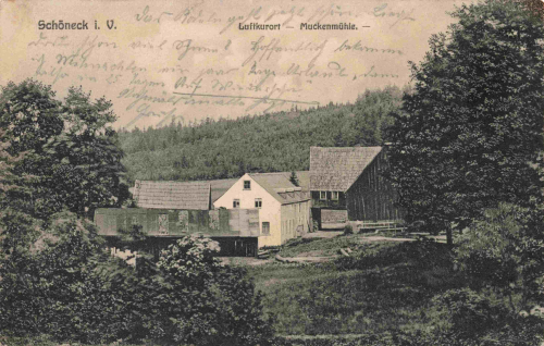 Schöneck Vogtland Muckenmühle o 1912