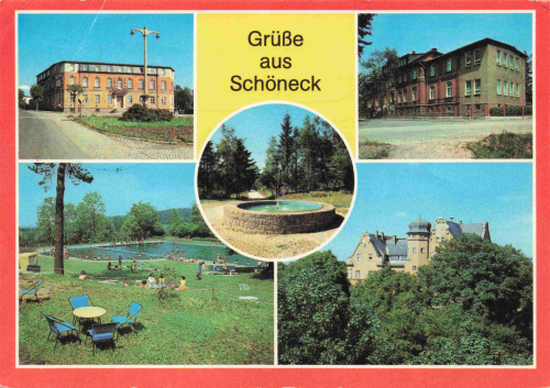 SSchöneck Vogtland Mehrbildkarte o 1984