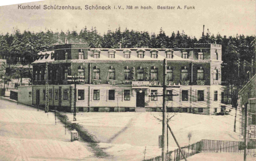 Schöneck Vogtland Kurhotel Schützenhaus o 1914