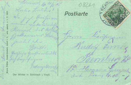 Schöneck Vogtland Mehrbildkarte mit Villa Waldesruh o 1915