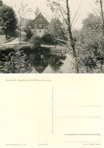 01744 Schonfeld Dippoldiswalde FDGB Haus Ihling *1964 Hanich1828