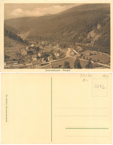 Schönmünzach, Murgtal *ca.1930