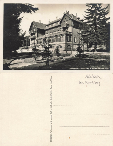 Schreiberhau Giant Mountains Silesia German Teachers' Home Szklarska Poreba * around 1930